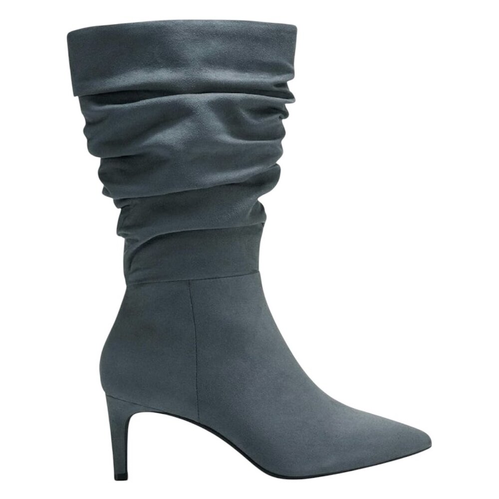 Alfani Womens Lissa Faux Suade Step N Flex Slouchy Pointed Toe Boots Size 8
